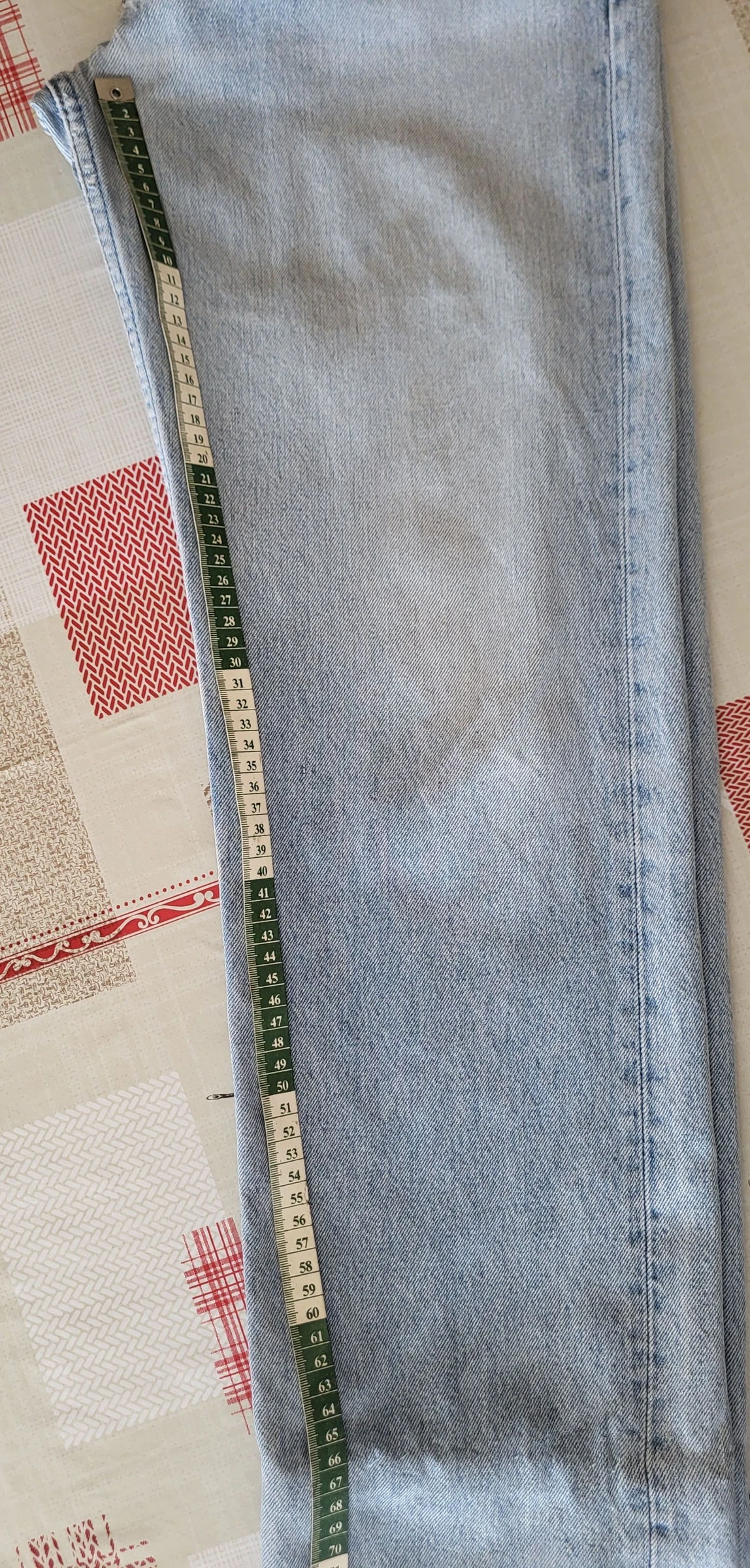 Jeans Levi's 501 TFr40/TUS30 - Azul Claro - Vintage anos 90 - Feito na França - 100% Algodão em OT – photo 17